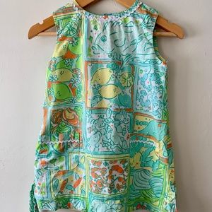 Lilly Pulitzer dress citrus/sea life sz 2